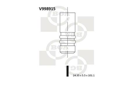 V998915 BGA Клапан двигуна
