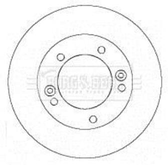 BBD5132 BORG & BECK Гальмівний диск