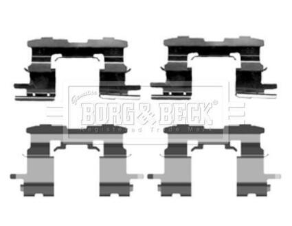 BBK1216 BORG & BECK Комплектуючі, колодки дискового тормоза
