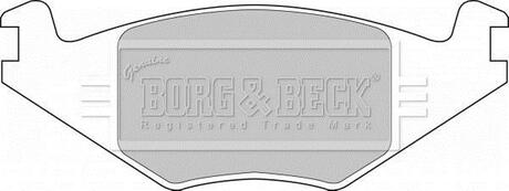 BBP1415 BORG & BECK Комплект тормозных колодок, дисковый тормоз