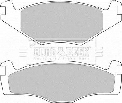 BBP1420 BORG & BECK Комплект тормозных колодок, дисковый тормоз