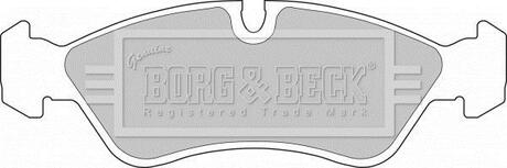 BBP1423 BORG & BECK Комплект тормозных колодок, дисковый тормоз