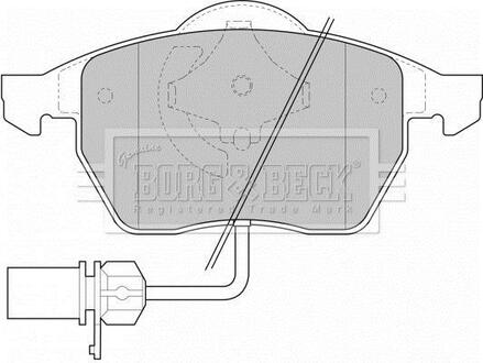 BBP1447 BORG & BECK Комплект тормозных колодок, дисковый тормоз