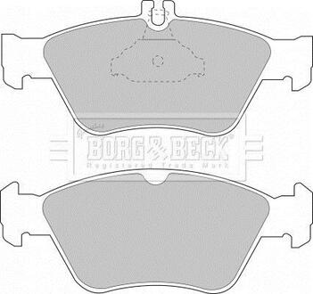 BBP1454 BORG & BECK Комплект тормозных колодок, дисковый тормоз