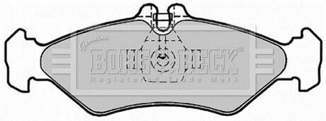 BBP1491 BORG & BECK Комплект тормозных колодок, дисковый тормоз