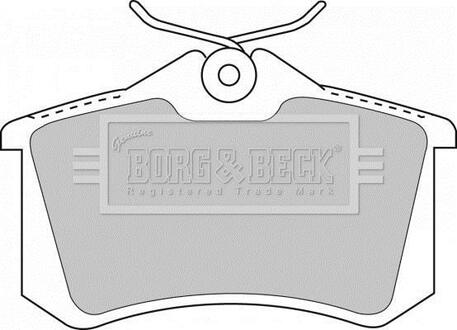 BBP1512 BORG & BECK Комплект тормозных колодок, дисковый тормоз