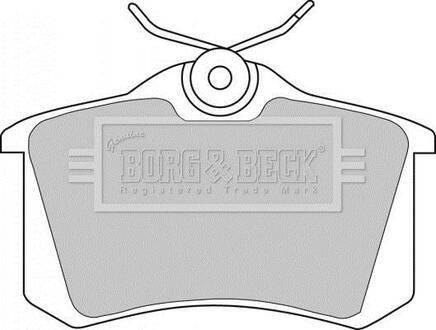 BBP1542 BORG & BECK Комплект тормозных колодок, дисковый тормоз