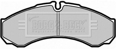 BBP1554 BORG & BECK Комплект тормозных колодок, дисковый тормоз