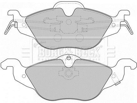 BBP1563 BORG & BECK Комплект тормозных колодок, дисковый тормоз