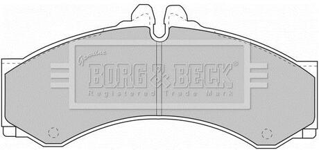BBP1589 BORG & BECK Комплект тормозных колодок, дисковый тормоз