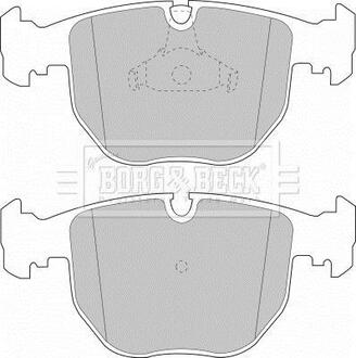 BBP1595 BORG & BECK Комплект тормозных колодок, дисковый тормоз