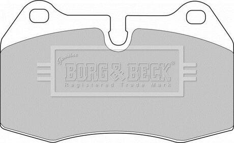 BBP1596 BORG & BECK Комплект тормозных колодок, дисковый тормоз