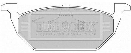 BBP1618 BORG & BECK Комплект тормозных колодок, дисковый тормоз