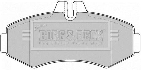 BBP1664 BORG & BECK Комплект тормозных колодок, дисковый тормоз