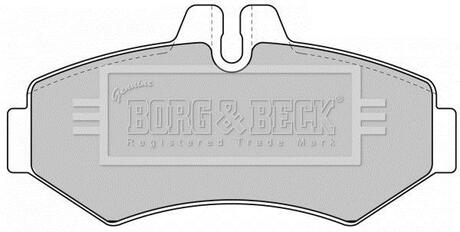 BBP1667 BORG & BECK Комплект тормозных колодок, дисковый тормоз