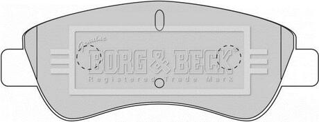 BBP1703 BORG & BECK Комплект тормозных колодок, дисковый тормоз