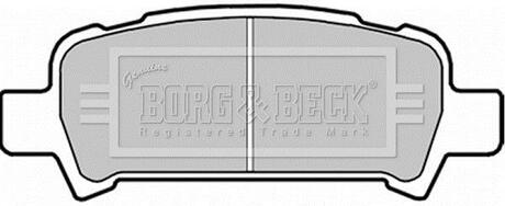 BBP1705 BORG & BECK Комплект тормозных колодок, дисковый тормоз
