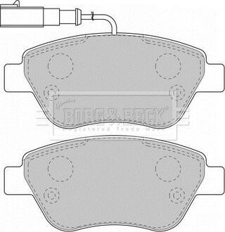 BBP1716 BORG & BECK Комплект тормозных колодок, дисковый тормоз