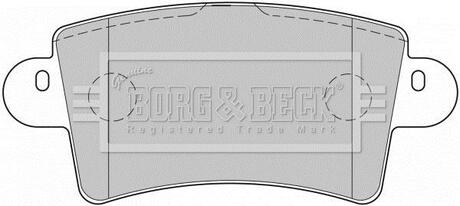 BBP1773 BORG & BECK Комплект тормозных колодок, дисковый тормоз