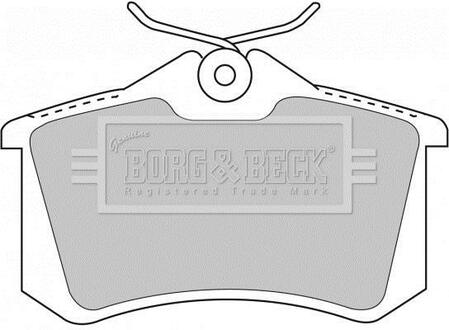 BBP1778 BORG & BECK Комплект тормозных колодок, дисковый тормоз