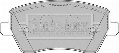 BBP1807 BORG & BECK Комплект тормозных колодок, дисковый тормоз