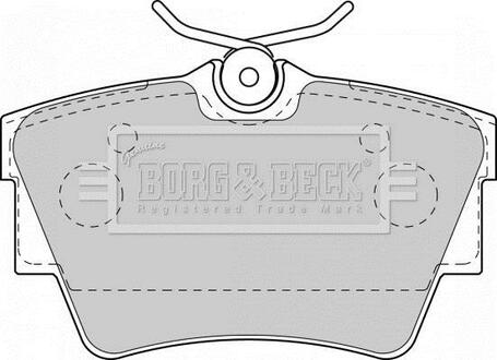 BBP1813 BORG & BECK Комплект тормозных колодок, дисковый тормоз
