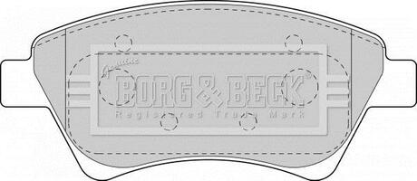 BBP1821 BORG & BECK Комплект тормозных колодок, дисковый тормоз