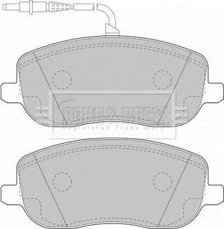 BBP1826 BORG & BECK Комплект тормозных колодок, дисковый тормоз