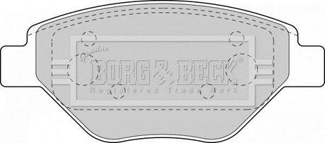 BBP1851 BORG & BECK Комплект тормозных колодок, дисковый тормоз