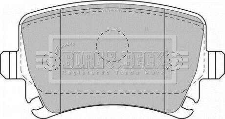 BBP1877 BORG & BECK Комплект тормозных колодок, дисковый тормоз
