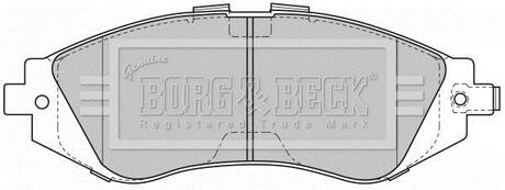BBP1881 BORG & BECK Комплект тормозных колодок, дисковый тормоз