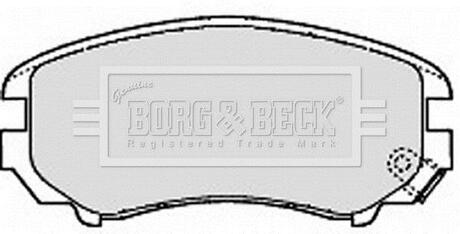 BBP1884 BORG & BECK Комплект тормозных колодок, дисковый тормоз