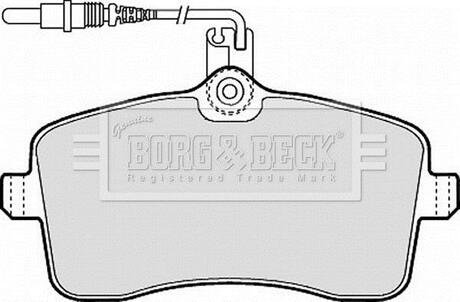 BBP1897 BORG & BECK Комплект тормозных колодок, дисковый тормоз