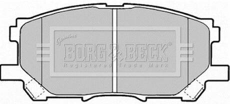 BBP1901 BORG & BECK Комплект тормозных колодок, дисковый тормоз
