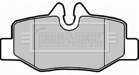 BBP1958 BORG & BECK Комплект тормозных колодок, дисковый тормоз