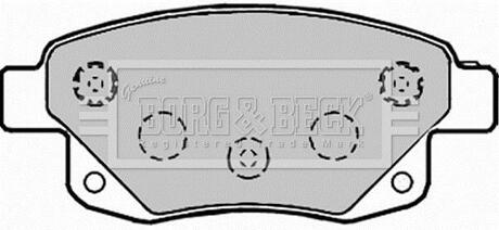 BBP1966 BORG & BECK Комплект тормозных колодок, дисковый тормоз