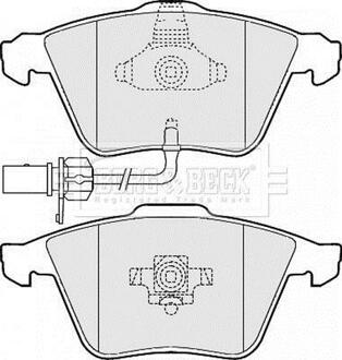 BBP2013 BORG & BECK Комплект тормозных колодок, дисковый тормоз