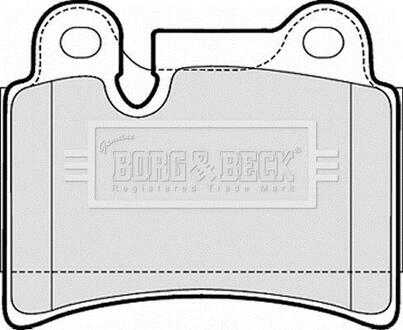 BBP2053 BORG & BECK Комплект тормозных колодок, дисковый тормоз