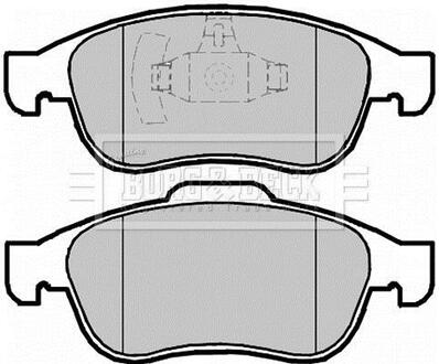 BBP2098 BORG & BECK Комплект тормозных колодок, дисковый тормоз