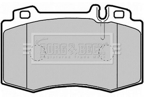 BBP2132 BORG & BECK Комплект тормозных колодок, дисковый тормоз