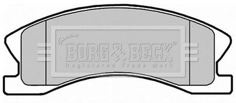 BBP2148 BORG & BECK Комплект тормозных колодок, дисковый тормоз