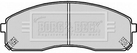 BBP2180 BORG & BECK Комплект тормозных колодок, дисковый тормоз