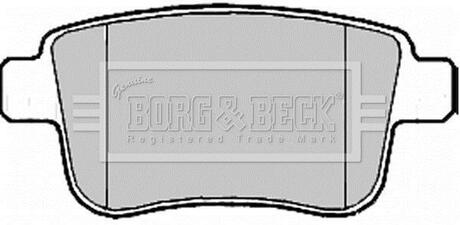 BBP2185 BORG & BECK Комплект тормозных колодок, дисковый тормоз