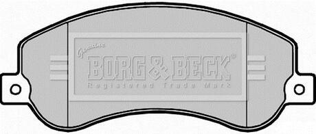 BBP2281 BORG & BECK Комплект тормозных колодок, дисковый тормоз