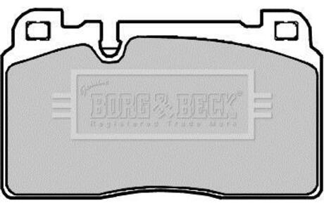 BBP2382 BORG & BECK Комплект тормозных колодок, дисковый тормоз