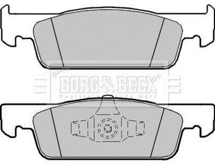 BBP2407 BORG & BECK Комплект тормозных колодок, дисковый тормоз