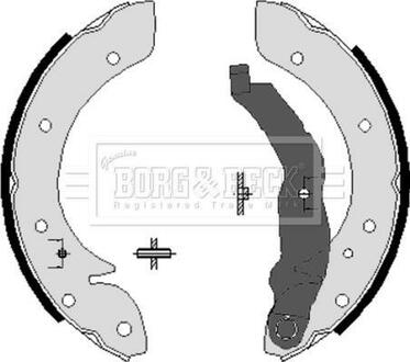 BBS6198 BORG & BECK Комплект тормозных колодок