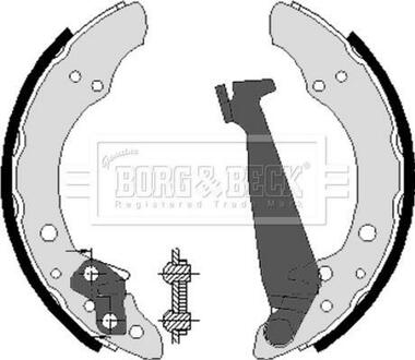 BBS6213 BORG & BECK Комплект тормозных колодок