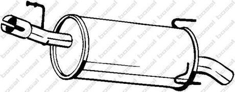 185-363 BOSAL Глушитель задняя часть MERIVA (03-10) ()