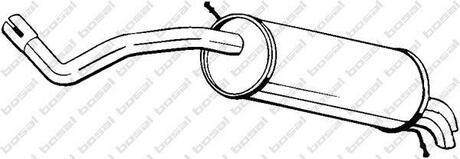 278-033 BOSAL Глушитель выхлопных газов конечный
